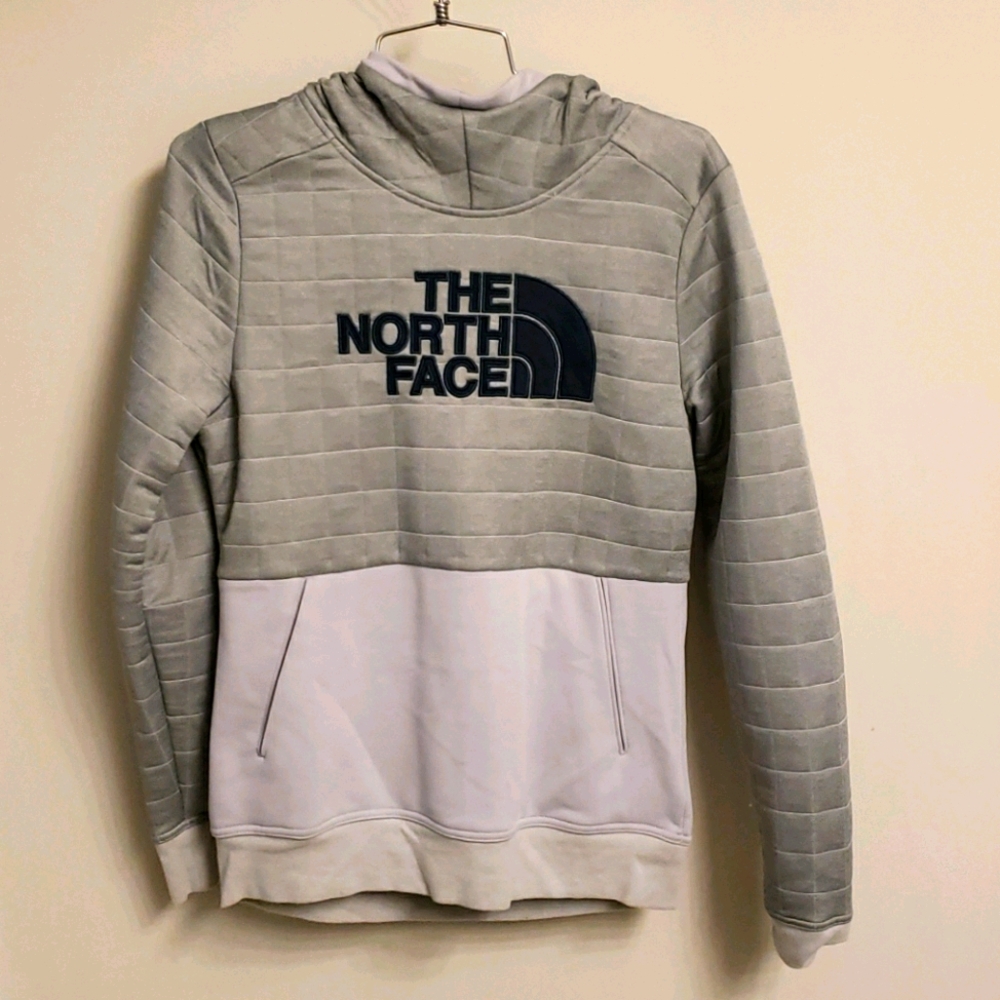 Grey North Face Hoodie Small
